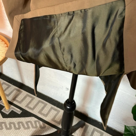 Banana Republic mens suit jacket tan brown cotton 3 button size 38R - Picture 6 of 13